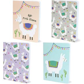 Mini Llama Journal Notebooks, Party Favors (3.5 x 5 Inches, 12-Pack)