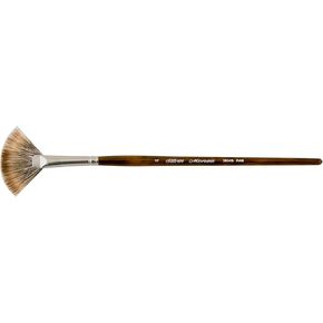 Silver Brush Limited 2604S Monza Fan Brush, Oil, Acrylic, and Watercolor Brush, Short Handle, Size 2