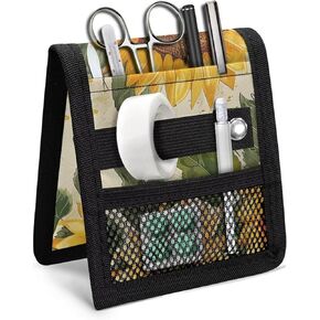 Bat Printed Nurse Organizer Bag Pouch Hospital Bag Organiser Pouches 3 Pocket Nurse Pocket Organizer Nurse Pocket Pouch