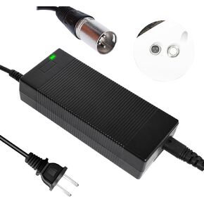 EVAPLUS 54.6V Electric Bike Charger for 48V Lithium Battery Input Voltage AC120V(DC5.5-2.5/2.1MM Jack Connector)&(3-Prong Inline Connector)&(3pin XLR Plug)