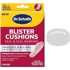 وسائد Dr. Scholl’s Blister Seal & Heal Landage للأقدام ، وأصابع القدم ، والكعب واليدين ، و 12 CT - منصات الوقاية من نفطة ، وتكنولوجيا هيدروجيل تحمي من ضغط الأحذية المؤلم والفرك ، ومقاومة للماء