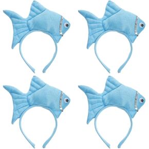 Alasum Animal Headgear dr Seuss Fish Costume Animals Ears Headband Ocean Life Hairband sea Animal Cosplay Headband Halloween Headband Stuffed Fish Three-Dimensional Child Fabric