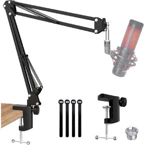 SUNMON RGB Boom Arm - Mic Arm With RGB Light, Adjustable 11 Light Modes, Microphone Boom Arm With Adapter Compatible with Fifine Microphone, Blue Yeti, HyperX QuadCast and Most Gaming Mic in Kuwait
