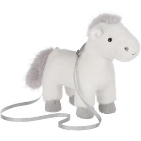 مشمش Lamb Ponam Horse على شكل كروس محفظة ، حقيبة كتف حيوان محشوة ، حقائب اليد الموضة للأطفال ، 11.9 بوصة