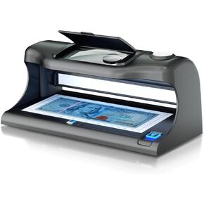 Aneken AL-18 Portable Counterfeit Bill Detector with Dual UV Light，Large Backlit Counterfeit Money Light with 10X Magnifying，6 Anti-Counterfeit Detection Modes for All Currency, Cards and Documents