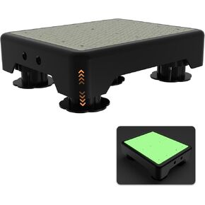 Adjustable Step Stool for Adults, Noctilucent Bed Step Stools, 600 LBS Capacity Non-Slip Safety Step Platform Indoor and Outdoor for Seniors and Kids, Wide Step Stools Elderly Assistance at Night