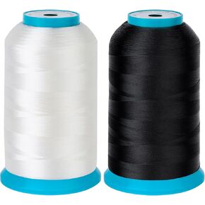 مجموعة جديدة من BrothRead من 2 خيط بكر بيضاء/ترابط أسفل 60WT التخزين المؤقت 5000M (5500Y) لتطريز وآلات الخياطة