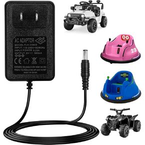6V Charger for Ride On Toys, Bumper Cars & Electric Vehicles - Compatible with Flybar,Kidzone,Unicorn,Best Choice Products SUV,Huffy,Dynacraft,Kid Trax,Hello Kitty 6 Volt Charger for Kids Motorcycle
