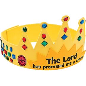 God Has Promised Me a Crown Craft Kit - Makes 12 - Crafts for Kids and Fun Home Activities