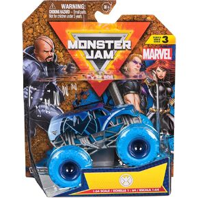 Monster Jam, Marvel Official S.H.I.E.L.D. Monster Truck, Die-Cast Vehicle, 1:64 Scale, Super Hero Kids Toys for Boys Ages 3 and up