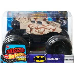 Hot Wheels Monster Trucks, Oversized Monster Truck, 1:24 Scale Die-Cast Toy Truck with Giant Wheels and Cool Designs