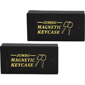 RamPro Hide A Key Magnetic Key Holder Under Car - So You Never Lock Out - Plastic Magnet Key Hider to Store a Spare Key for Your Home, Storage, Office, or Vehicle - 2 Pack