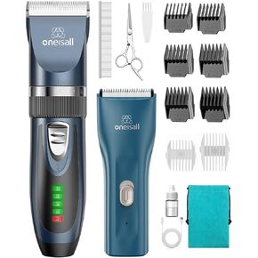 oneisall Cat Clippers for Matted & Long Hair, Quiet Cordless Pet Shaver - 2 Speed Grooming Kit for Cats, Small Dogs & Animals