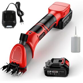 مقصات الأغنام ، 20V حصان كليبرز اللاسلكي ، بطاريات 2x4.0ah كليبرز بدون فرش ، مقصات كهربائية شديدة التحمل ، مجموعة من الحصان للمعطف الكثيف