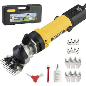 Johui Professional Electric Horse Clipper 500W ، مجموعتان من الشفرات ، 6 تعديلات السرعة و 2500 دورة في الدقيقة ، وخيول تقليصها ، والأبقار ، والإبل والحيوانات ذات الشعر السميك
