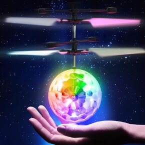 Flying Orb Ball, Magic Hover Flying Ball Toy with Rechargeable, Light Up Floating Ball Indoor Outdoor Toys Gifts for Bithday Boys Girls Ages 6 7 8 9 10+ Year Old