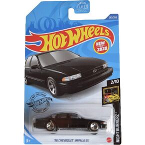 Hot Wheels '96 Chevrolet Impala SS ، [Black] 232/250 Nightburnerz 2/10