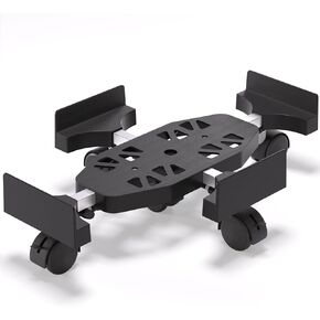 PC Stand Computer Tower Stand - Adjustable Width & Length PC Holder Under Desk, Mobile CPU Stand with 5 Rolling Caster Wheels Fits Most PC, Ventilated Desktop Stand PC Floor Riser for Gaming Office