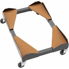 Vivo Premium Bare Steel PC Cart ، عربة CPU Rolling ، حامل حامل كمبيوتر محمول قابل للتعديل مع عجلات قفل ، يناسب معظم أجهزة الكمبيوتر التي تصل إلى 25 × 12 بوصة ، تحت المكتب ، الأسود ، CART-PC03D