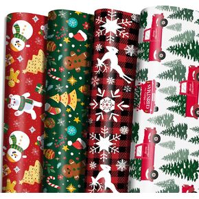 OHOME Xmas Giant Coloring Poster with Christmas Wrapping Paper