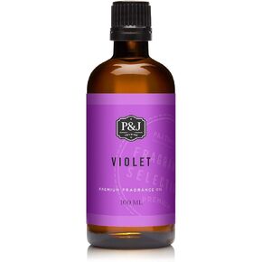 P&J Fragrance Oil - Violet Scent 100ml - Candle Scents, Soap Making, Diffuser Oil, Fresh Scents