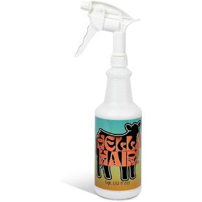 Hella Hair Mane and Tail Conditioner, Horse Grooming Supplies, Horse Hair Detangler, Show Goat Supplies, Cattle Show Supplies, Hella Products (1 Quart with Sprayer)
