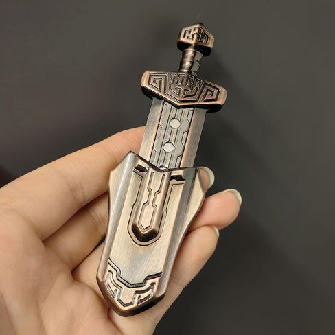 EDC Sword Decompression Toys Fidget Sliders Fidget Toys Stress Relief for Adults Magnetic Metal Toys Anti-Anxiety Office Desk Toys (Grey) in Saudi Arabia