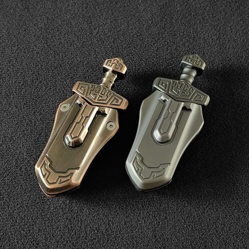 EDC Sword Decompression Toys Fidget Sliders Fidget Toys Stress Relief for Adults Magnetic Metal Toys Anti-Anxiety Office Desk Toys (Grey) in Saudi Arabia