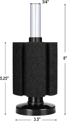 AQUANEAT Aquarium Bio Sponge Filter Breeding Fry Betta Shrimp Nano Fish Tank (Small up to 10Gal) in Saudi Arabia