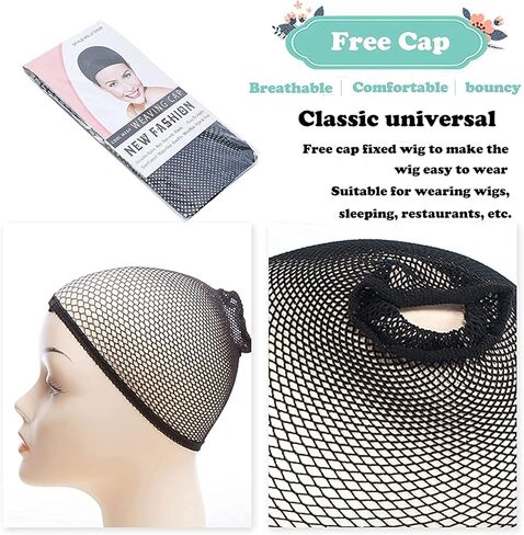 Kids Princess Wig Long Red Braid Wig + Crown Headband + Necklace + Wig Cap for Girls Toddler, Pre-styled Wigs Synthetic Fiber Hair for Halloween Party in Kuwait