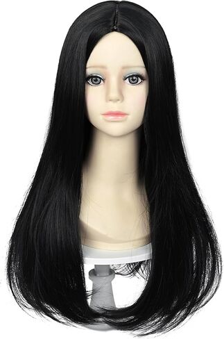 Kids Princess Wig Long Red Braid Wig + Crown Headband + Necklace + Wig Cap for Girls Toddler, Pre-styled Wigs Synthetic Fiber Hair for Halloween Party in Kuwait