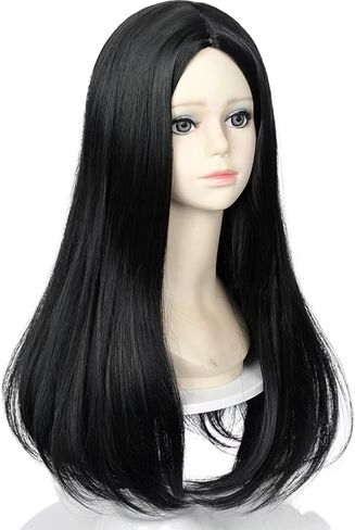 Kids Princess Wig Long Red Braid Wig + Crown Headband + Necklace + Wig Cap for Girls Toddler, Pre-styled Wigs Synthetic Fiber Hair for Halloween Party in Kuwait