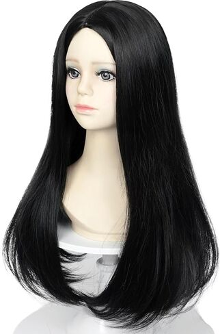 Kids Princess Wig Long Red Braid Wig + Crown Headband + Necklace + Wig Cap for Girls Toddler, Pre-styled Wigs Synthetic Fiber Hair for Halloween Party in Kuwait