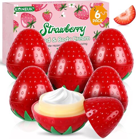 4 Pack Hand Cream Gifts Set For Women, Easter Basket Stuffers, Hand Lotion for Dry Cracked Hands, Mothers Day Gifts for Mom and Teacher Appreciation Gifts, 1.06 Oz (Strawberry, Pear, Lemon, Peach) in Saudi Arabia