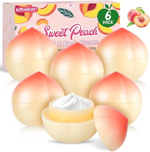 4 Pack Hand Cream Gifts Set For Women, Easter Basket Stuffers, Hand Lotion for Dry Cracked Hands, Mothers Day Gifts for Mom and Teacher Appreciation Gifts, 1.06 Oz (Strawberry, Pear, Lemon, Peach) in Saudi Arabia