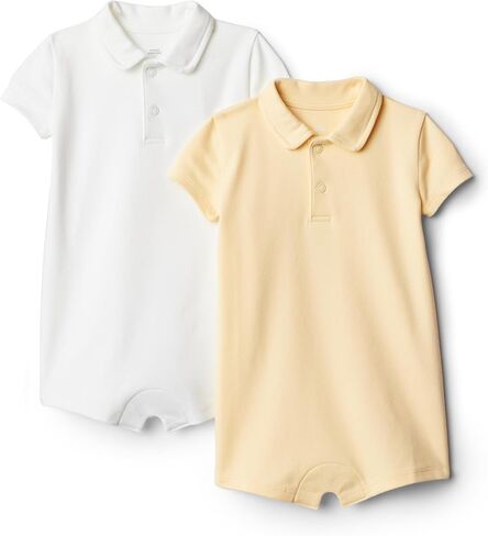 Amazon Essentials x Sofia Grainge Baby Boys' Short Sleeve Romper, Pack of 2 in Saudi Arabia