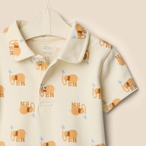 Amazon Essentials x Sofia Grainge Baby Boys' Short Sleeve Romper, Pack of 2 in Saudi Arabia