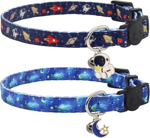 Cotton Cat Collar, 2 Pack Breakaway Cats Collars with Bells, for Girl Boy Kittens, Bee and Ladybug in Saudi Arabia