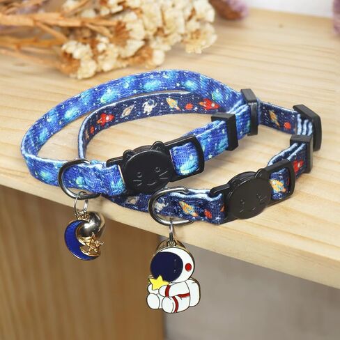 Cotton Cat Collar, 2 Pack Breakaway Cats Collars with Bells, for Girl Boy Kittens, Bee and Ladybug in Saudi Arabia