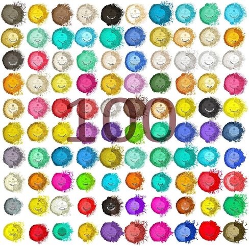BALTIC DAY Mica Powder for Epoxy Resin – 24 Ultra-Vibrant Colors in Large 10g Jars (240g Total) – High-Pigment Cosmetic-Grade Pearlescent Powder for Soap, Slime, Candle Dye & Crafts in Saudi Arabia