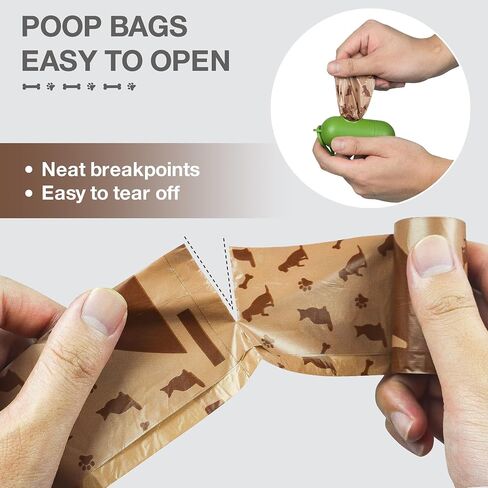 Joyeux 240 Count Ocean Scent Dog Poop Bags Rolls,with Dispenser,Leak-Proof Large Doggie Poop Bags,Extra Thick Poop Bag for Dogs,Cats Litter Bags,Blue Trash Bags for Doggy Pets Bolsa de Popo de Perro in Saudi Arabia
