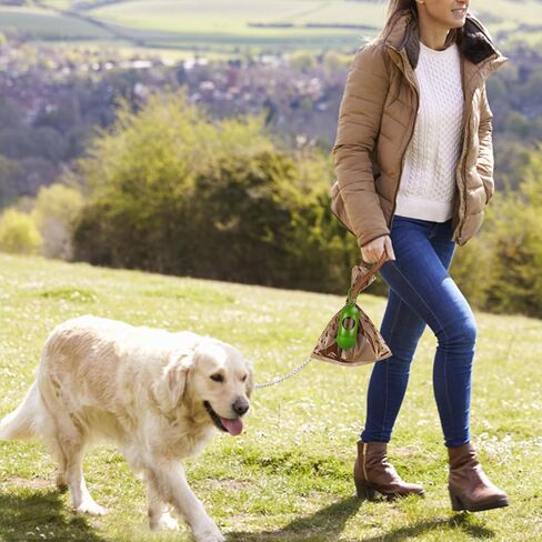 Joyeux 240 Count Ocean Scent Dog Poop Bags Rolls,with Dispenser,Leak-Proof Large Doggie Poop Bags,Extra Thick Poop Bag for Dogs,Cats Litter Bags,Blue Trash Bags for Doggy Pets Bolsa de Popo de Perro in Saudi Arabia