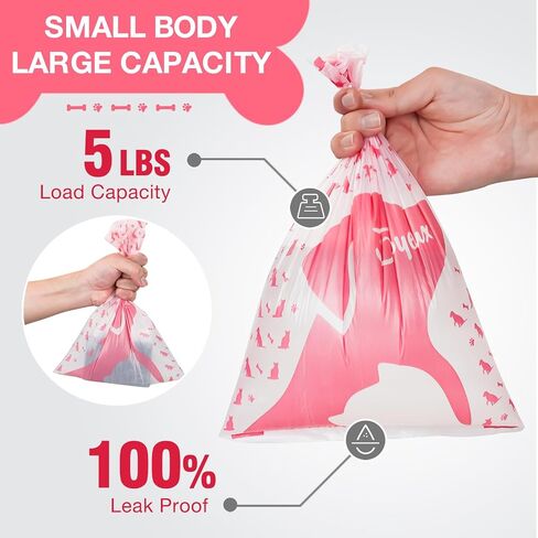 Joyeux 240 Count Ocean Scent Dog Poop Bags Rolls,with Dispenser,Leak-Proof Large Doggie Poop Bags,Extra Thick Poop Bag for Dogs,Cats Litter Bags,Blue Trash Bags for Doggy Pets Bolsa de Popo de Perro in Saudi Arabia