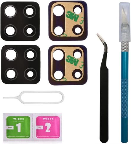 LNONLS 2 Pack A14 5G عدسة زجاجية خلفية للكاميرا الخلفية بديلة لهاتف Samsung Galaxy A146U A14 4G مع مجموعة أدوات لاصقة مثبتة مسبقًا وإصلاح in Kuwait