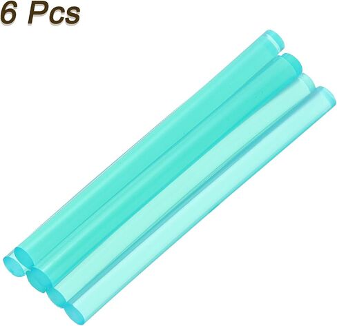 uxcell 6pcs Mini Hot Glue Sticks for Mini Glue Gun, 4-inch x 0.28-inch Glue Gun Sticks for Art DIY Craft, Clear Blue in Saudi Arabia