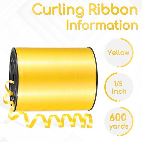 600 Yards White Curling Ribbon for Gift Wrapping, 1/5 Inch Balloon String White Ribbon, Curly Ribbon, Balloon Ribbon for Birthday Party Christmas Crafts in Saudi Arabia