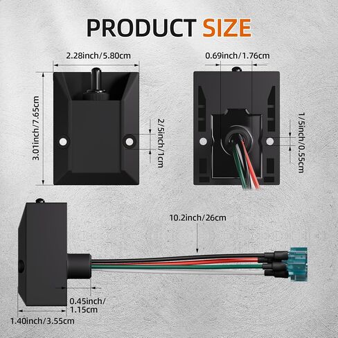 Liftgate Switch 264346 (ON)/Off/(ON) Compatible 3 Wire Lift Gate Control Switch Waterproof OEM Replacement for GPT-25 Box Truck Trailer in Saudi Arabia