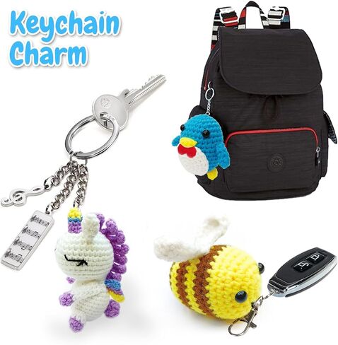 TGIQROVE Crochet Kit for Beginners, 4Pcs Animal Crochet Kit for Adults Include Videos Tutorials, Yarn, Eyes, Stuffing, Crochet Hook, Instructions, Kids Boys Girls Birthday Gifts in Saudi Arabia