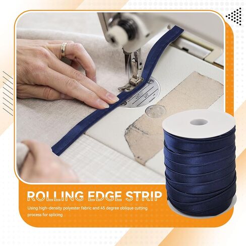 Piping Trim for Sewing, 1.4cm/ 55 Yards Crafts Piping Bias Tape Trim Fold Bias Tape Braid Bias Satin Lip Cord with Welting Cord for Table Cloth Refined Finishes (Yellow) in Kuwait