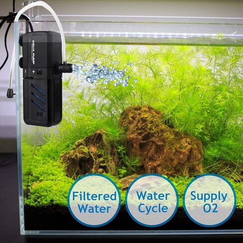 Submersible Aquarium Internal Filter 15W, Adjustable Fish Tank Filter with 400 GPH Water Pump for 150-300 Gallon Fish Tank in Saudi Arabia